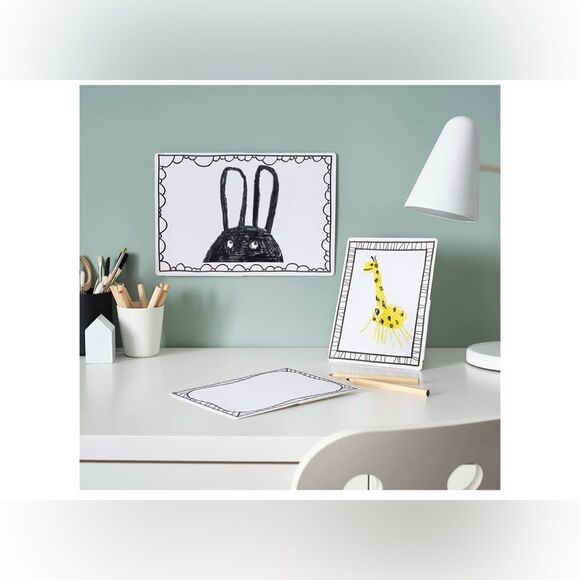 New! 3 pc IKEA MÅLA Framed Drawing Cardboard Set - Picture 6 of 8